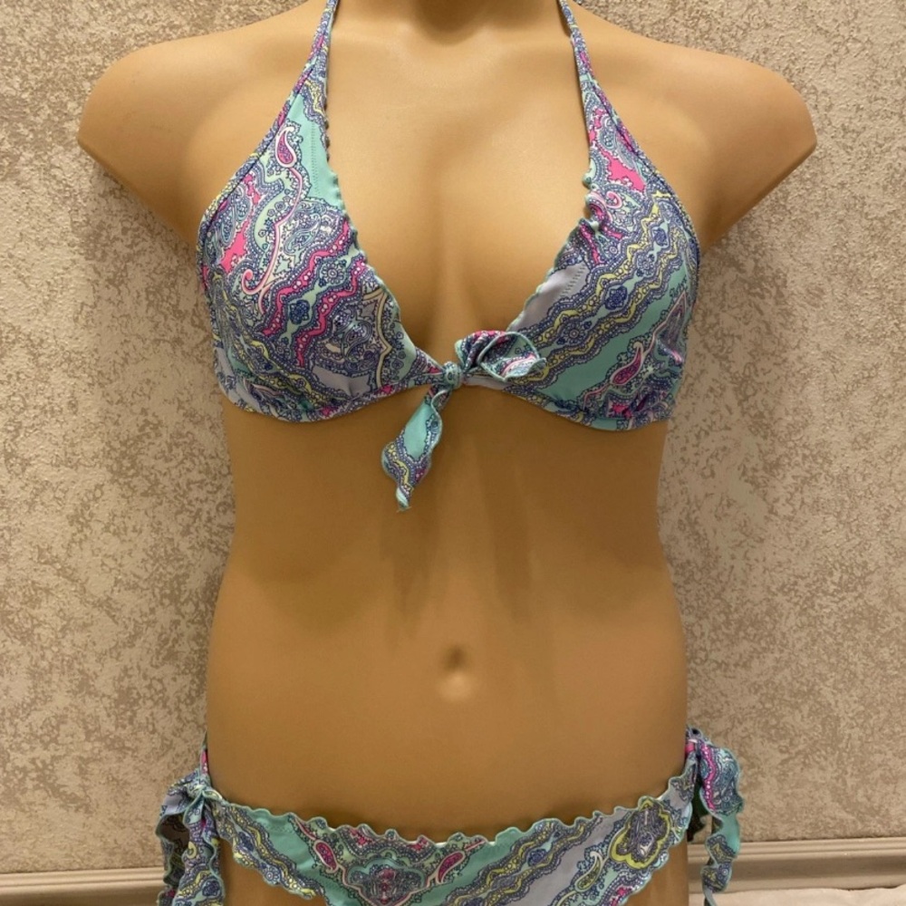 Victoria's Secret Multicolor Paisley Bikini